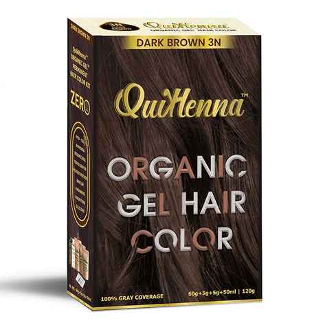 Quikhenna Organic Gel Hair Color 3N Dark Brown 120 gm