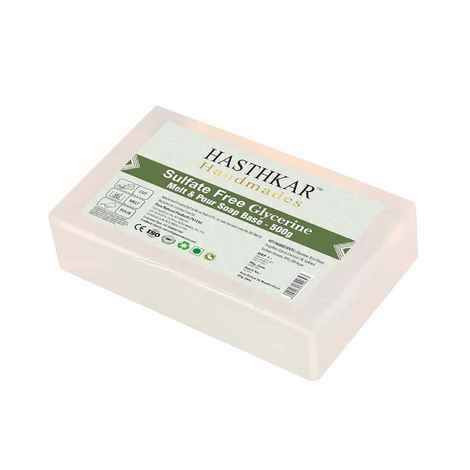 Buy Bypurenaturals Hasthkar Soap Base Bar (500 gm) For Soap Making, Melt & Pour Clear Transparent Glycerine Soap Base, Pure Organic & Natural, Paraben Free (Pack Of 1) - Purplle