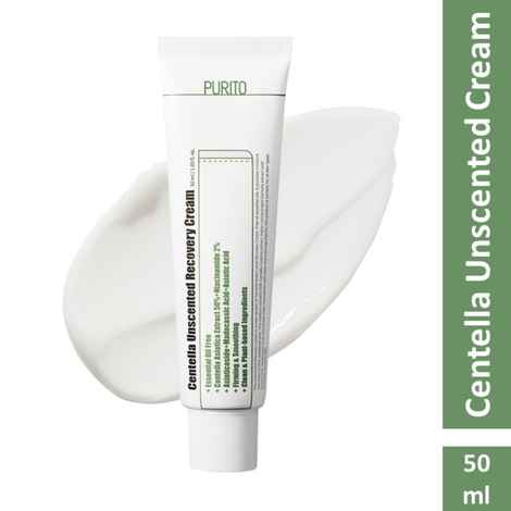 Buy PURITO Centella Unscented Recovery Cream (50ml) | Korean Skin Care - Purplle