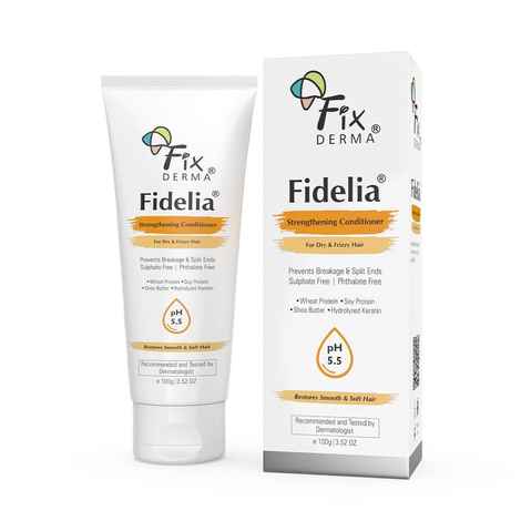 Buy Fixderma Fidelia Strengthening Conditioner with Shea Butter & Wheat Protein for Frizzy & Dry Hair | Conditioner for Women & Men | Hair Conditioner - 100 gm - Purplle