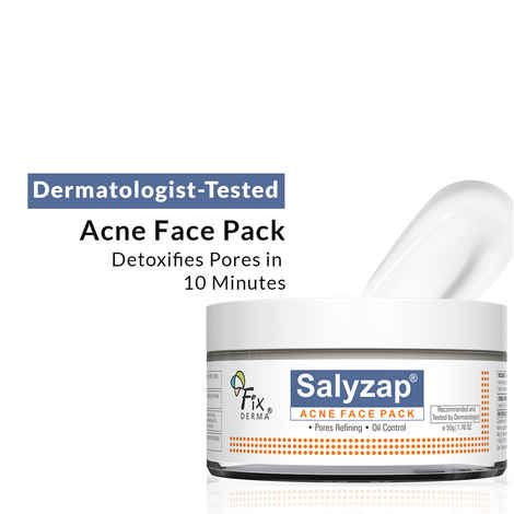 Fixderma Acne Face Pack with Aloe Vera Gel | Neem Face Pack | Aloevera Gel for Skin | | Anti Acne Cream | Face Pack for Women | Treatment for Acne Prone Skin - 50 gm