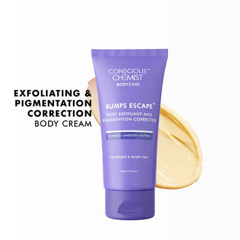 Buy Conscious Chemist Body Exfoliating & Pigmentation Removal | AHA, BHA & UREA | Reduce hard bumps, rough texture, strawberry skin & promote even skin tone -100g - Purplle