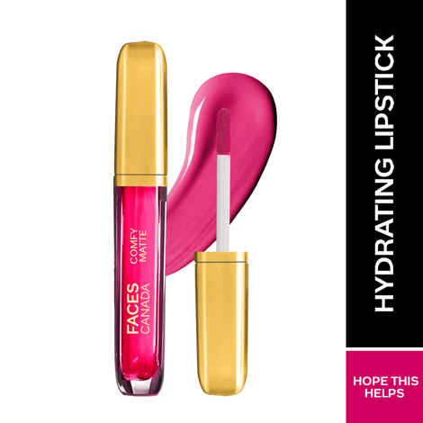 Buy FACES CANADA Comfy Matte Liquid Lipstick - Hope This Helps 06, 3.8 ml | Comfortable 10HR Longstay | Intense Matte Color | Almond Oil & Vitamin E Infused | Super Smooth | No Dryness | No Alcohol - Purplle