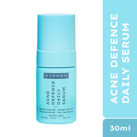 HyphenA Acne Defence Daily Serum with 2% Salicylic Acid ,10% Azelaic Acid & 4% Niacinamide|Anti Acne & Pimples Face Serum- 30 ml