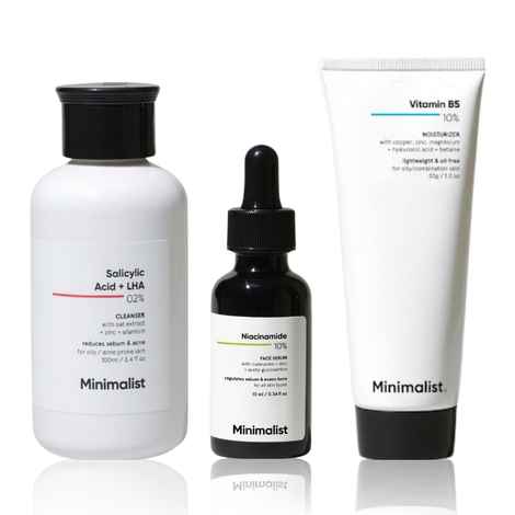 Minimalist Spot Reduction CSM Mini Kit : (Cleanser 100 ml) + Niacinamide Serum (10 ml) + Moisturizer (30gm)