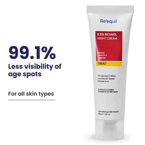Re'equil 0.3% Retinol Night For Improves Skin Texture And Reducing Acne 30 gm