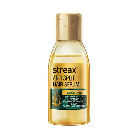 Streax Anti Split Hair serum, 25 ml I with Bio - Elixir I Controls split ends I 82% reduction in Split Ends I 60% reduction in dryness