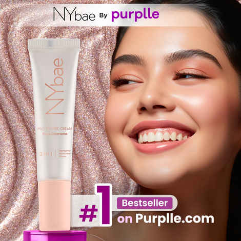 NY Bae PRO Strobe Cream - Rose Diamond (12 gm) | Primer + Highlighter + Moisturizer | Dewy Makeup | Glowing Korean Skin | Liquid Highlighter | Intense Glow | Best Suited For Normal To Dry Skin