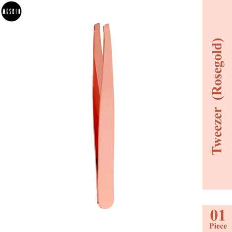 Buy MeSkin Slant Tweezer Rose Gold - (Pack of 1) - Purplle
