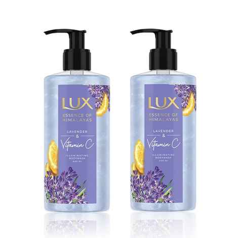 Buy LUX LAVENDER & VIT C ILLUMINATING Body wash 400 ml (Pack of 2) - Purplle