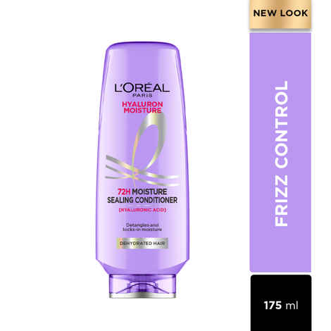 L'Oreal Paris Hyaluron Moisture 72H Moisture Sealing Conditioner | With Hyaluronic Acid | For Dry & Dehydrated Hair | Adds Shine & Bounce 180 ml