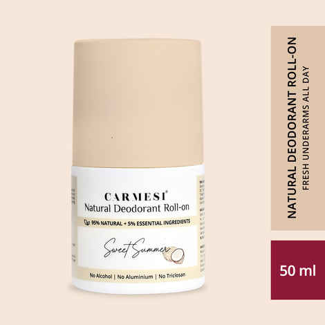 Carmesi Natural Deodorant Roll-on - Sweet Summer,50 ml