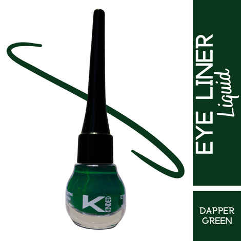 Buy KINDED Eye Liner Liquid Waterproof Smudgeproof (5 ml, Matte Finish, Dapper Green) - Purplle