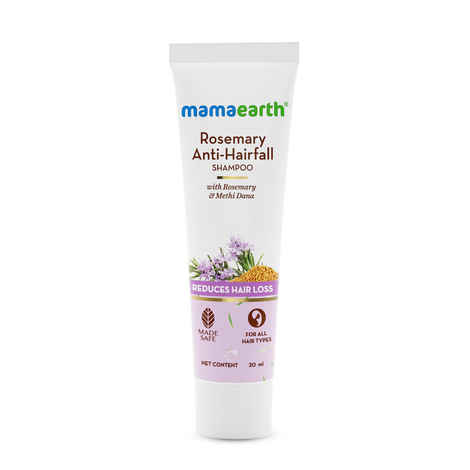 Mamaearth Rosemary Anti-Hair Fall Shampoo with Methi Dana for Reducing Hair Loss & Breakage- 20 ml