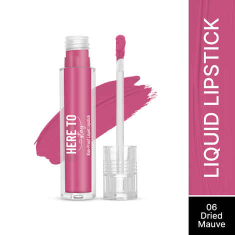 Swiss Beauty Select Here To Stay Liquid Matte Lipstick with Kiss-Proof Formula | Infused with Vitamin E | Non-Transfer , Smudgeproof | 12-18 Hrs Stay 06 Dried Mauve 3 ml