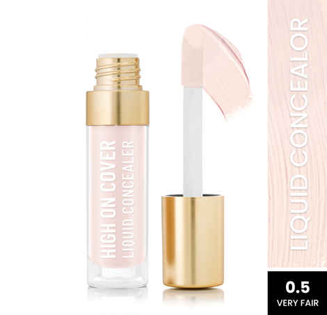 Swiss Beauty Select High on Cover Liquid Concealer with No-Crease Formula | Matte Finish | Enriched with Vitamin E|0.5 Very Fair| 5.5 ml