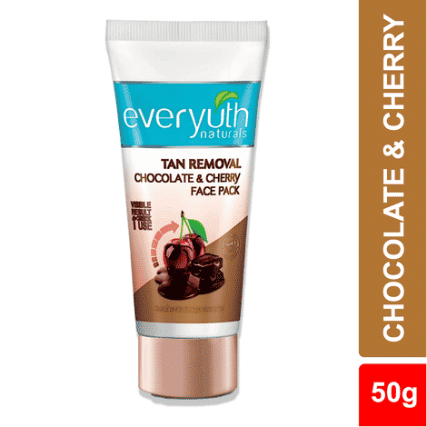 Buy Everyuth Naturals Chocolate and Cherry Tan Removal Pack Face & Body (50 gm) - Purplle