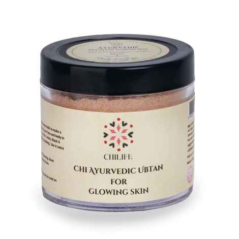 Buy Chilife Chi Ayurvedic Ubtan for Glowing Skin, Sun-Tan Remover, Deep Cleanser,Makes Skin Bright and Relieves Skin Inflammation I Gender Neutral I 100 gm - Purplle