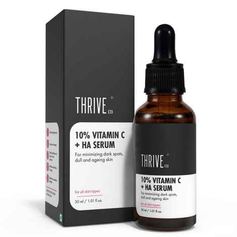 Buy Thriveco 10% Vitamin C+ Hyaluronic Acid Serum, 30 ml - Purplle