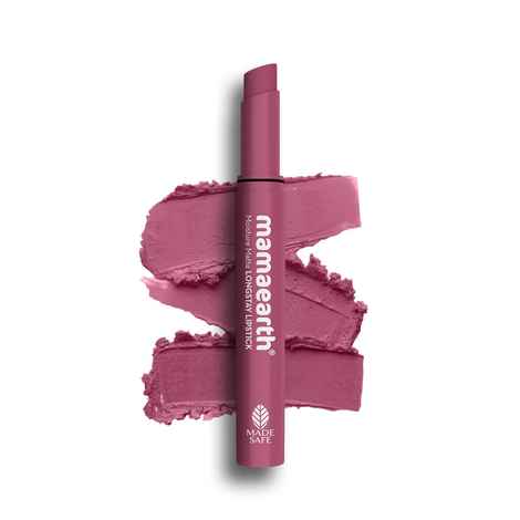 Mamaearth Moisture Matte Longstay Lipstick with Avocado Oil & Vitamin E for 12 Hour Long Stay - 08 Pink Tulip - 2 gm