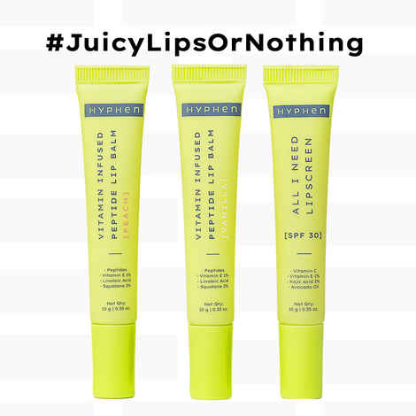 Hyphen Juicy Lips or Nothing Kit - Lip Balm Combo of 3