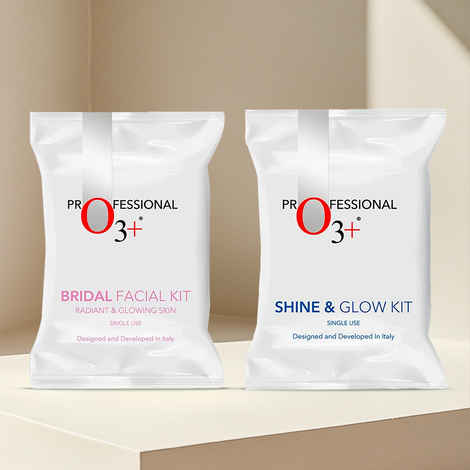 O3+ Glowing Skin Facial Kit Duo [Glow Kit Single Use 38 gm + Facial Kit (69 ml + 60 gm)]