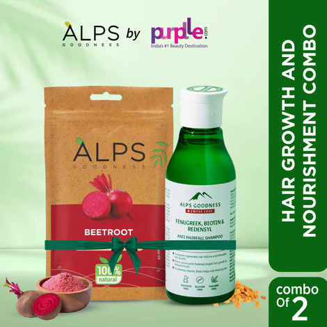 Buy Alps Goodness Hair Growth & Nourishment combo | Beetroot Powder (50 gm) | Fenugreek Biotin and Redensyl Anti Hairfall Shampoo for All Hair Types (150 ml) Combo of 2 - Purplle