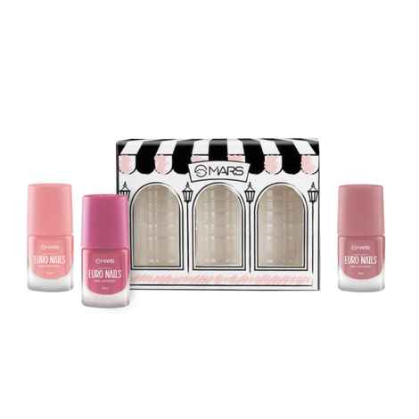 Buy MARS EURO Nail Lacquer | Glossy Gel Finish | Rich Pigmentation | Chip Free | Quick Drying Formula | Long Lasting Nail Polish for Women (3 * 6 ml) (SET-02) - Purplle