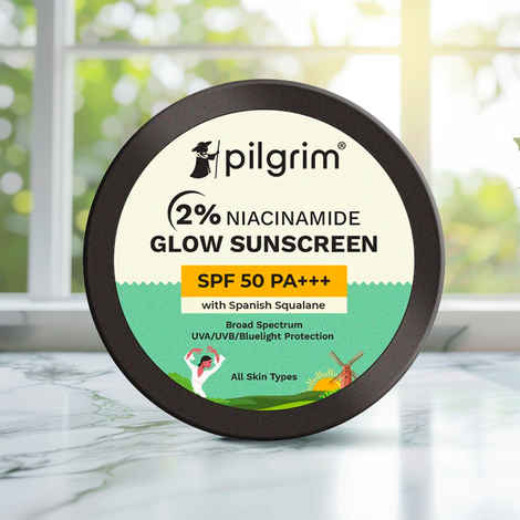 Pilgrim Mini - 2% Niacinamide Glow Sunscreen Spf 50 Pa+++ 8 gm