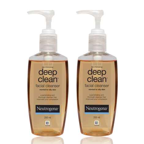 Neutrogena Deep Clean Facial Cleanser Pack of 2 (200 ml X 2)