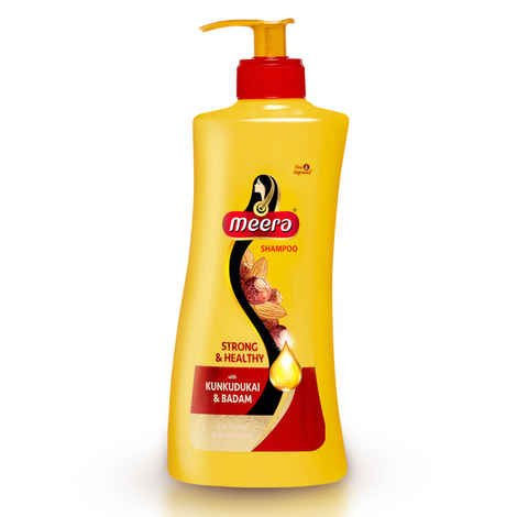 Buy Meera Strong And Healthy Shampoo with kunkudukal & badam (650 ml) - Purplle