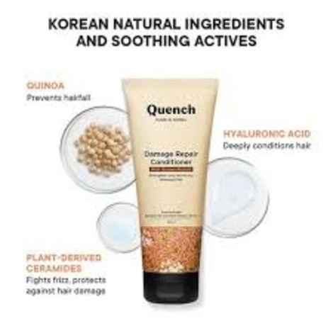 Buy Quench Botanics Damage Repair Ceramide Conditioner With Quinoa Protein - 180 ml - Purplle