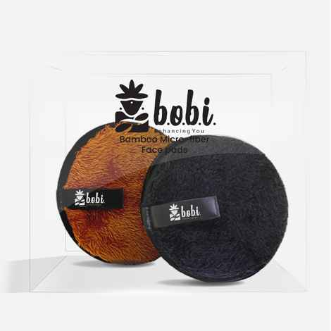 B.O.B.I Bambo Micro-Fibre Face Pads|Reusable Soft Makeup Remover Cleansing Pads for Face,Eyes, Lipstick for All Skin | Washable Removal Cloth Lasts Up to 150 Washes | Facial Cleansing Puffs - Pack of 2 (Multicolour)