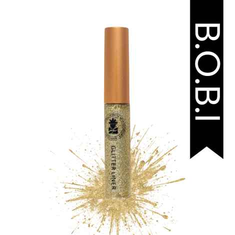 Buy B.O.B.I. Glitter Eyeliner Gold | Diamond Sparkle Finish | Waterproof Long Wear | Quick Dry Smudgeproof | Felt-Tip Precision | Cruelty-Free Paraben-Free- 5 ml - Purplle
