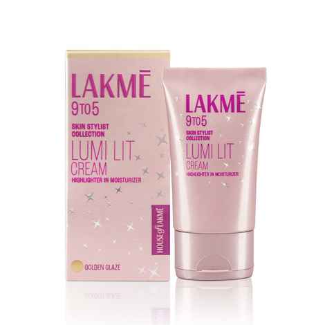 Buy Lakme Lumi Strobe Cream - Highlighter + Moisturizer + Primer With Hyaluronic Acid & Niacinamide - Gold | 60 gm - Purplle
