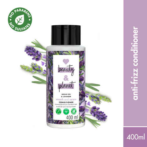 Buy Love Beauty Planet Argan Oil and Lavender Paraben Free Smooth and Serene Conditioner,400 ml - Purplle