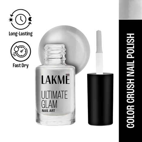 Lakme Color Crush Nail Art - Classic Silver M11 (6 ml)
