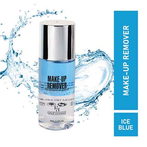 Buy Half N Half Make-up Remover for Waterproof Make-up, Ice Blue (95 ml) - Purplle