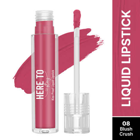 Buy Swiss Beauty Select Here To Stay Liquid Matte Lipstick with Kiss-Proof Formula | Infused with Vitamin E | Non-Transfer , Smudgeproof | 12-18 Hrs Stay 08 Blush Crush 3 ml - Purplle