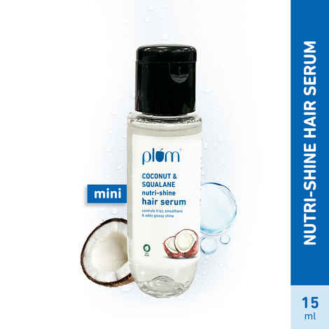 Buy Plum Coconut & Squalane Nutri-Shine Hair Serum 15ml |Full Size - Purplle