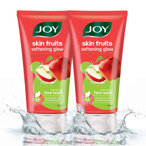 Buy Joy Skin Fruits Softening Glow Apple Face Wash (Pack of 2 X 150 ml) - Purplle