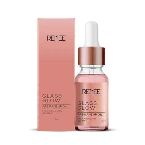 Buy RENEE Glass Glow Pre Make Up Oil, Non Sticky, Smoooth Finish, Hydrates, Repairs & Nourishes Skin, Adds Natural Glow to the Skin, 10 ml - Purplle