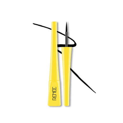 RENEE Everyday Eyeliner - Black, Smudge-Proof & Water resistant, One stroke application, quick dry formula with Intense black pigment, Easy to use, Enriched with Castor oil, 3.5 ml