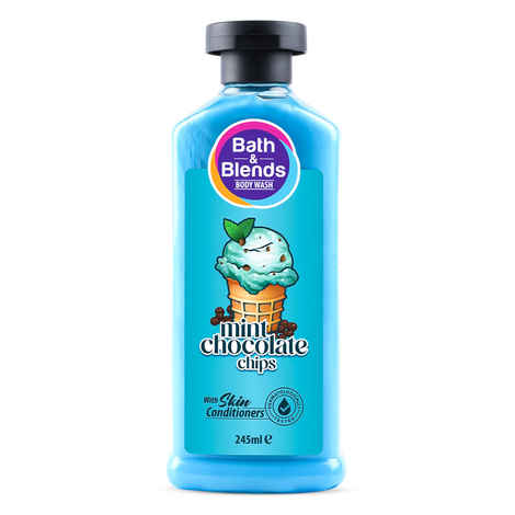 Buy Bath & Blends Mint Chocolate Chips Body Wash|Hydrate and Moisturize Skin|No Paraben | 245 Ml - Purplle