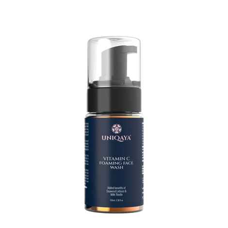 Buy Uniqaya Vitamin C Foaming Face Wash For Brightening & Glowing Skin 100 ml - Purplle