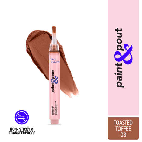 Buy Blue Heaven Paint & Pout Airwhipped Lip Cream, Light weight, Soft Matte Lipsticks for Women  - Toasted Toffee 08, 2 ml - Purplle