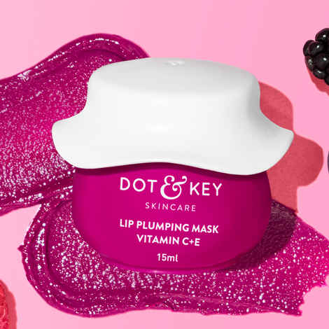 Buy Dot & Key Lip Plumping Mask Vitamin C + E with Wild Berries & Pomegranate |15 ml - Purplle