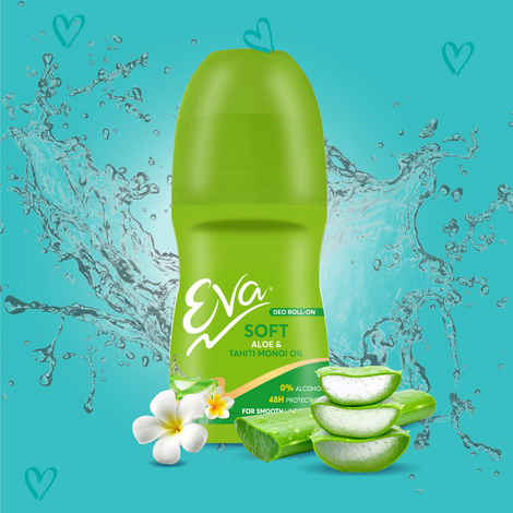 Buy Eva Soft Deo Roll On - Aloe & Tahiti Monoi Oil, 50 ml - Purplle