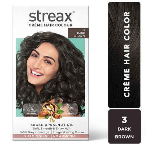 Streax Hair Colour - Dark Brown (70gm+50ml)