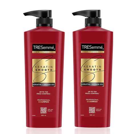 Buy TRESemme Keratin Smooth Shampoo 580 ml (Pack of 2) - Purplle